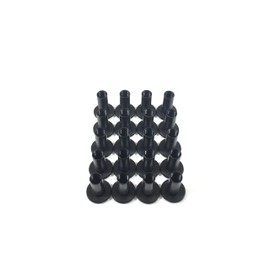 Gun Guy Gear - Open Back Screw Posts Black Finish 20 Pk Leathercraft & Kydex Holster Screw Posts (1/4")