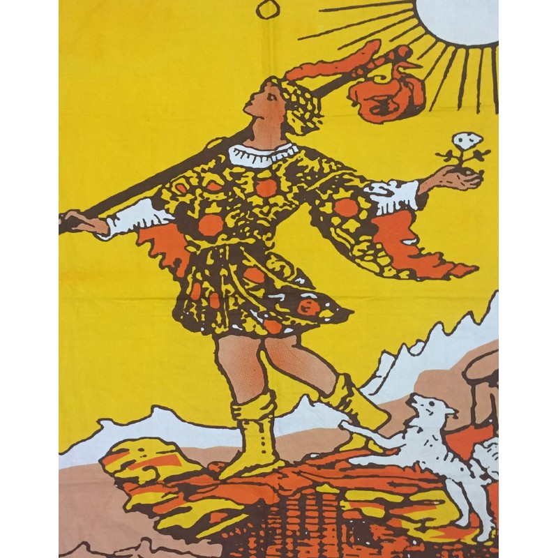 Indian Consigners Tarot Tapestry – The Fool Design – Small