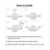 E27/E26/B22 LED Folding Garage Light 60W Radar Light Sensation Deformable