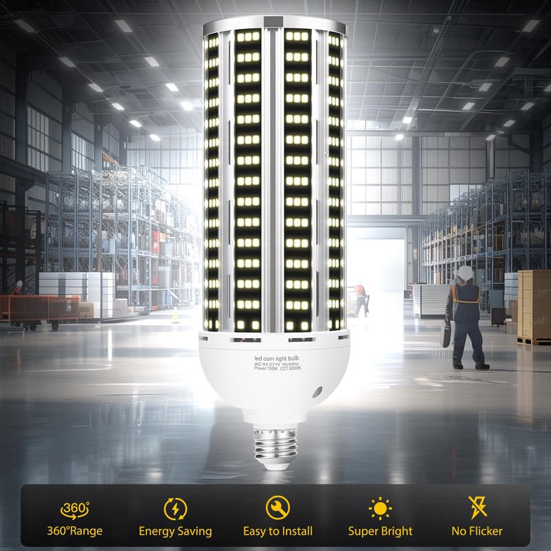 150W 2 pack LED Corn Light Bulb(1500W Equivalent ) ,Commercial