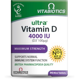 Vitamin D Tablets 4000IU - Vitabiotics Ultra | Extra High Strength D3 Supplement | Immune & Bone Health Support | UK's No.1 Vitamin D Brand
