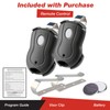 Two GDR PRO Garage Door Opener Visor 1btn Remote for