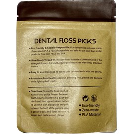 Biodegradable Toss Guilt-free Floss Sticks Eco Friendly for Teeth Cleaning (200 Count)