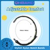 QHBAMD Watch Bands 3-Pack, Breathable Adjustable Nylon Straps Compatible for