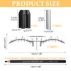 BAMTTOO 5pcs Microblading Eyebrow Pencil Brow Mapping Ruler Pencil Sharpener