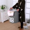 Foldable Fabric Laundry Basket Cotton Laundry Large Bag Collapsible Storage