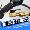 Chuck Mates Premium 1/4" NPT Quick-Connect Tire Inflator Chuck with