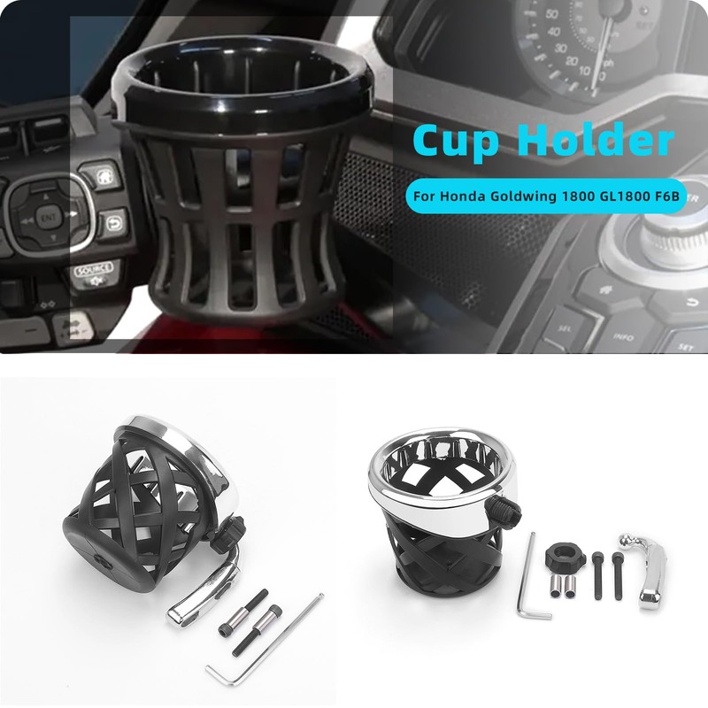 GZDLMoto Motorcycle Cup Holders Handlebar Drink Holder Fits for Honda