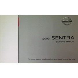 2003 Nissan Sentra Owners Manual