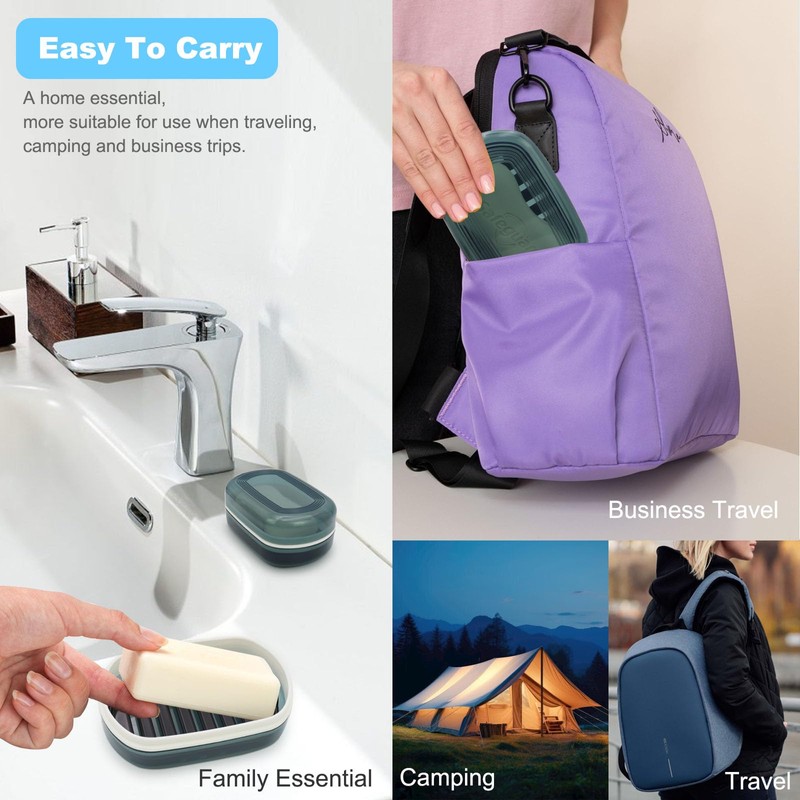 Travel Soap Container, Bar Soap Holder, Portable Soap Case, Soap