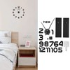 DIY Wall Clock Innovative Acrylic Mirror Sticker Clock Kit for