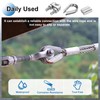 PATIKIL 18Pcs M10 304 Stainless Steel Wire Rope Kit, Wire