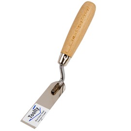 Toolty Stainless Steel Stucco Trowel, Wall Putty Trowel, Plastering Trowel, Finishing Trowel - 30mm - for Brickwork and Plastering - Wooden Handle - DIY - TLTY-0715