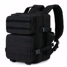 GKXLH Mini Tactical Backpack - 9L Small Tactical Backpack for Men Women, 900D Oxford Fabric Sports Bag, Small Tactical Bag with Bottle Holder for Hiking, Gym, Fishing