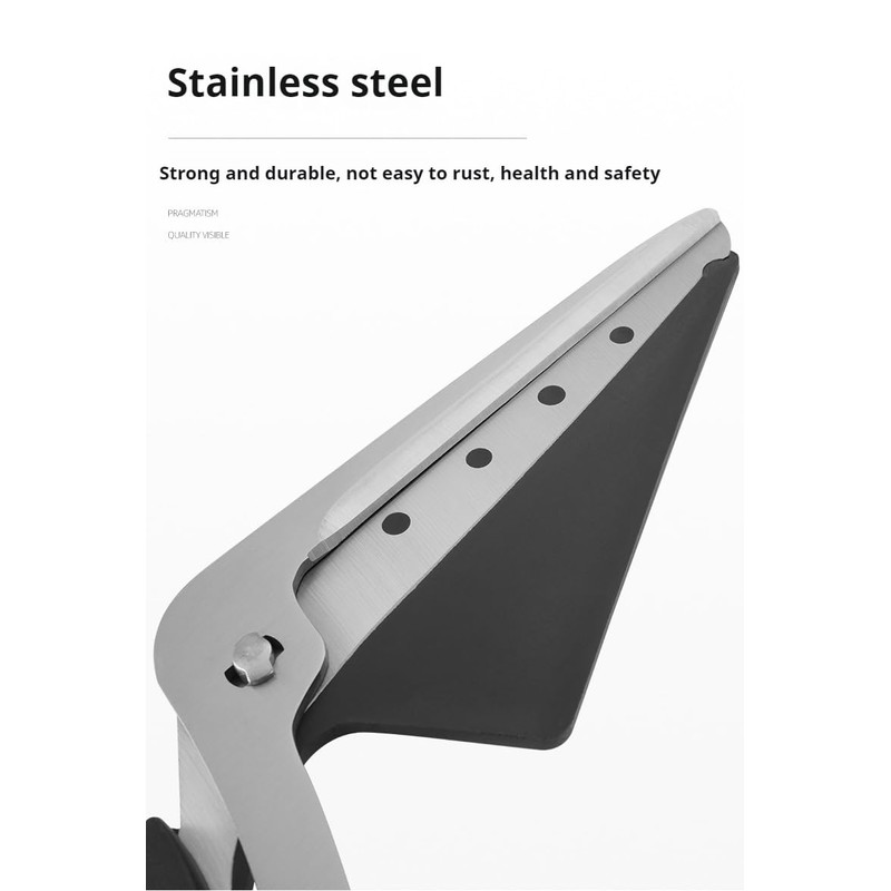 XingCRYao Pizza Cutter and Server, Stainless Steel Blade, Soft Grip