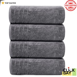 Tens Towels Extra Large Bath Towels Pack of 4 Oversize 30"x60" Highly Absorbent Bath Sheet