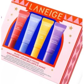LANEIGE Lip Glowy Mini Treatment Balms 4 pc Gift Set -  New