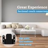 12 Pieces Universal Sectional Sofa Interlocking Metal Couch Connectors Furniture