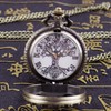 Tree of Life Pocket Watch Vintage Quartz FOB Pocket Watches