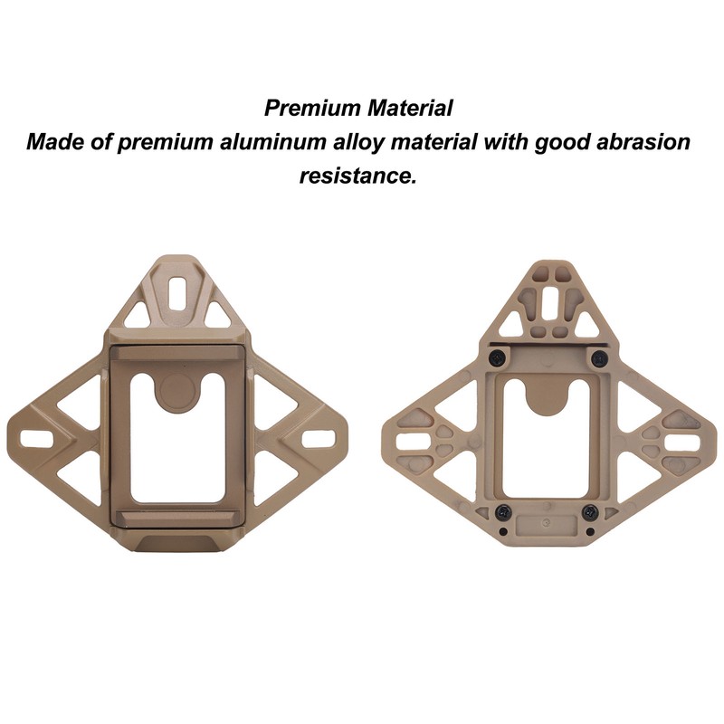 Helmet Shroud Aluminum Alloy Helmet NVG Mount Adapter for FAST