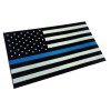 Police Officer Thin Blue Line reflective American Flag Decal Sticker