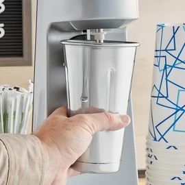 OCS Parts 7-Inch Stainless Steel Malt and Milkshake Mixing Cups | 12-Pack 30 Ounce Professional Milkshake Cups for Home and Commercial Use