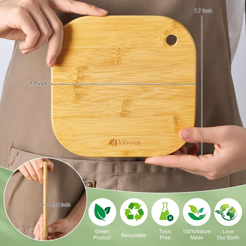 Home Mini Cutting Board Small Fruit Cutting Board Solid Bamboo