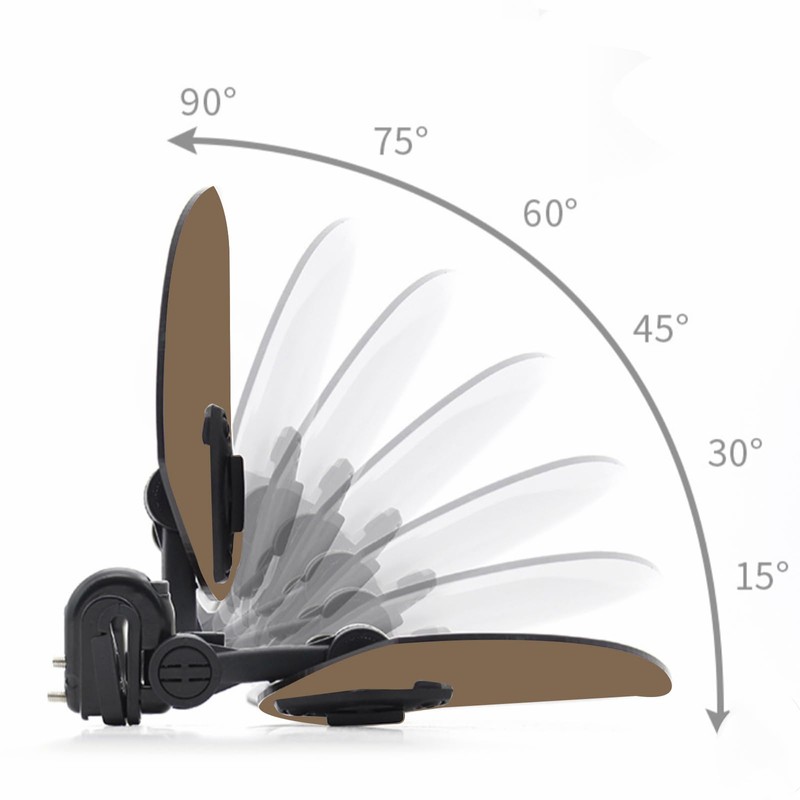 36cm Motorcycle Wind Deflector Clear Lens Adjustable Clip Windshield Extension