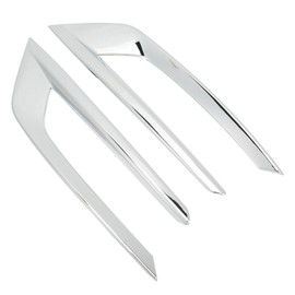 2PCS Front Fog Light Trim Silver Decoration Anti Fading Exterior Replacement for XC60 2018‑2021