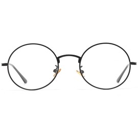 Musivon Round glasses without prescription – costume glasses for men and women, nickel glasses