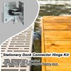 Joewuzun 2pcs Floating Dock Hinge Heavy Duty Dock Hardware Brackets