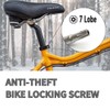 ONIPAX Bicycle Seat Clamp Protector Aluminum Alloy 31.8mm/34.9mm Black (Anti-Theft