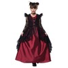 California Costumes, Gothic Lace Vampire, Child Large, Black/Red