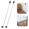 Door Security Bar, SecurityMan Heavy Duty 2-in-1 Door Stoppers Security