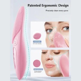 Cepillo Facial Limpiador Facial Electrico Silicona Recarga                                                                                            
