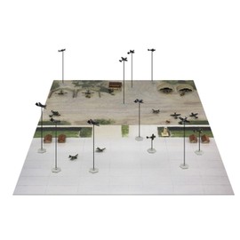 Pit Road SPS32 1/700 SPS Series 343 Navy Air Corps Battle (Battle Over Matsuyama) Plastic Model (Plastic Model of Castles, Buildings, Scenes)