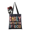 Geology Professor Tote Bag Easily Distracted By Rocks Tote Bag