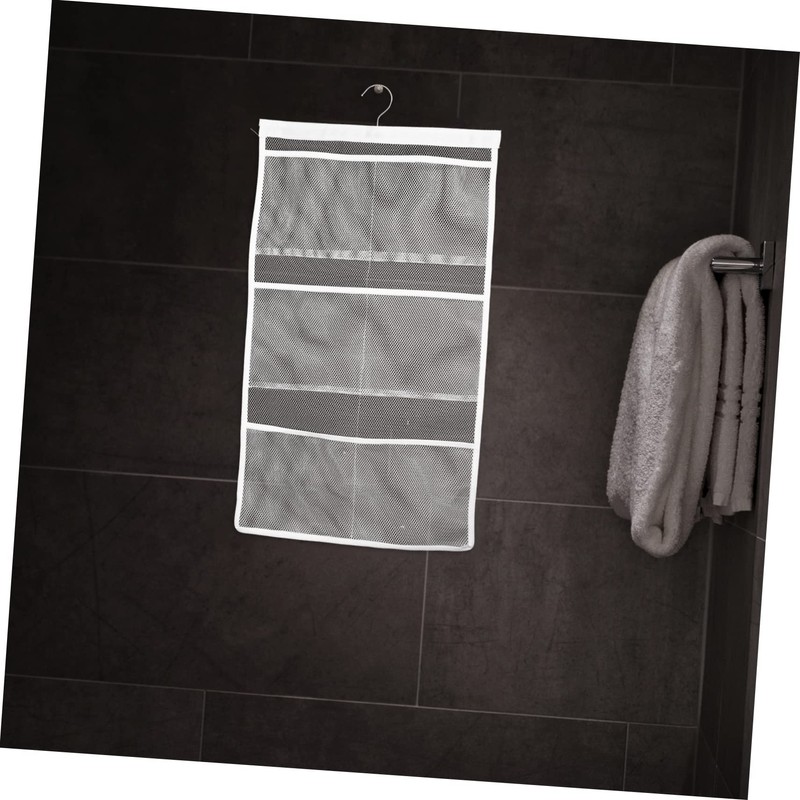 LABRIMP 2 Pcs Bathroom Organizer Mesh Bag 6 Pockets Retaining