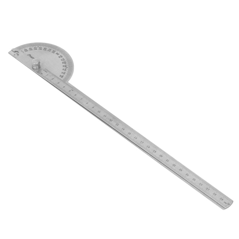 Angle Protractor 0‑180 Degree 2 Arm Finder Stainless Steel Woodworking