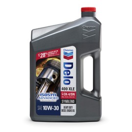 Delo 400 XLE Heavy Duty Synblend Diesel Engine Oil 10W-30, 1 Gallon, Pack of 3