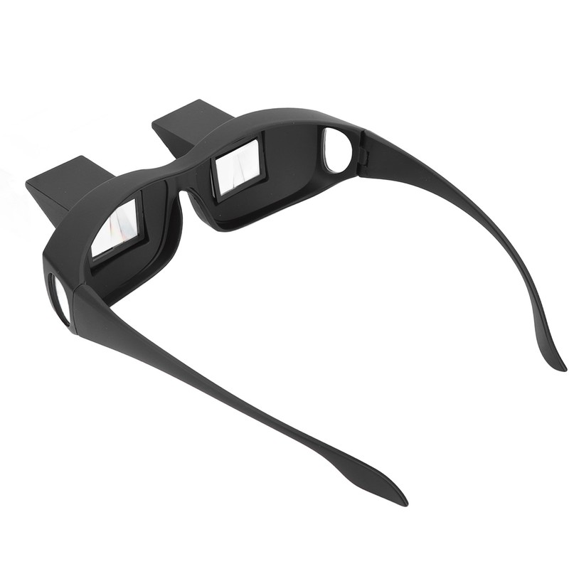 Prism Glasses Stylish Compact Black Large Resin Glass 16cm Frame
