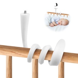ELEPRUC Baby Monitor Holder, Flexible Baby Camera Holder, Flexible Crib Mount, Baby Monitor Mount, Baby Camera Stand Compatible with Baby Monitor Cameras with a 1/4 Inch Thread