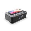 Lenoxx Wireless Charging Wireless Technology Alarm Clock - Black, Sleek