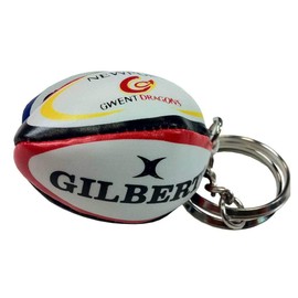 GILBERT newport-gwent dragons rugby ball key ring