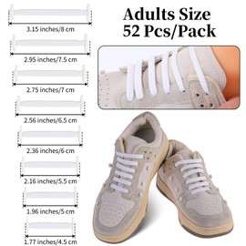 WLLHYF No Tie Shoe Laces Stretchy Silicone Elastic Lazy Shoelaces Rubber Flat Shoe Ties One Size Fits All Kids Adults (White(2 pairs))