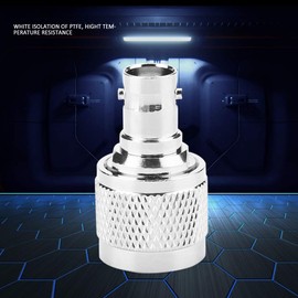 Type N to BNC Adapter, Coaxial Connector 2pcs Type N Male to BNC Female RF Connector Coaxial Adapter Test Converter