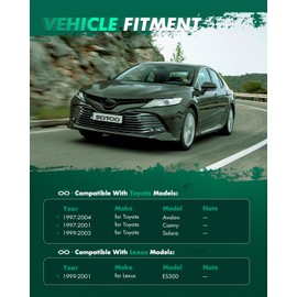 SCITOO 8pcs Front End Suspension Kit fit 1997-2001 for Toyota Camry 1997-2004 for Toyota Avalon Solara 1999-2001 for Lexus ES300 Outer Inner Tie Rod End Lower Ball Joint Sway Bar Link