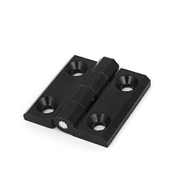 sourcingmap Cupboard Door 40mm x 38mm Aluminium Ball Bearing Hinge Black