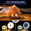 KUQIHUG Camping String Lights, 2 in 1 Quick Storage 32.8FT