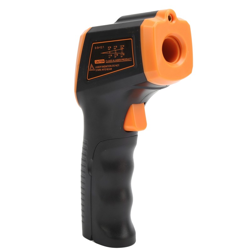 Temperature Measuring Gun Infrared with LCD Display Industrial Thermometer GM320SOrange